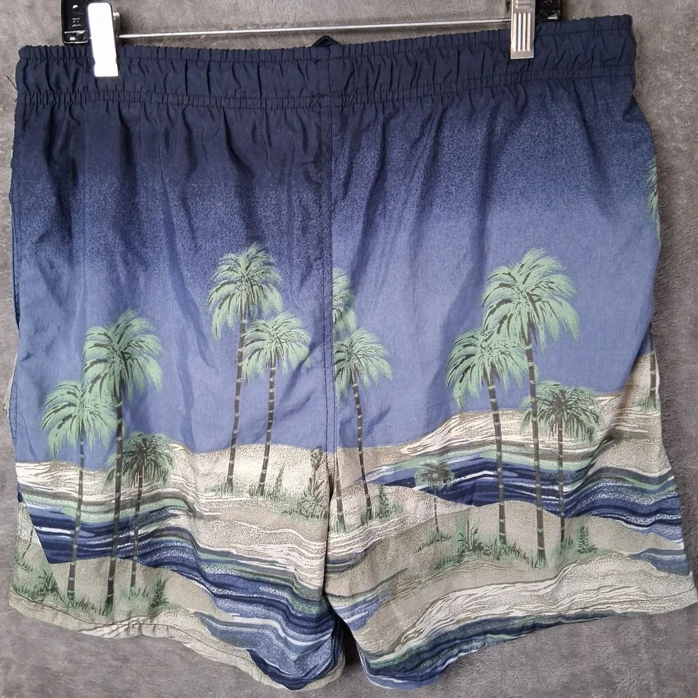 Catalina Island Wear Shorts Men Size Medium Palm Tree Beach Hawaiian Tropical